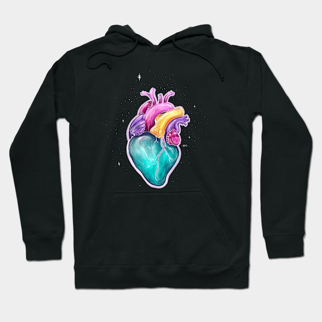 Colorful Heart Hoodie by Ria_Mizuko